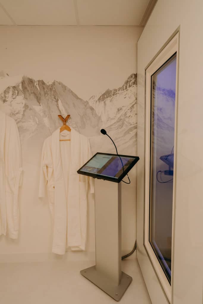 Cabine de cryothérapie corps entier